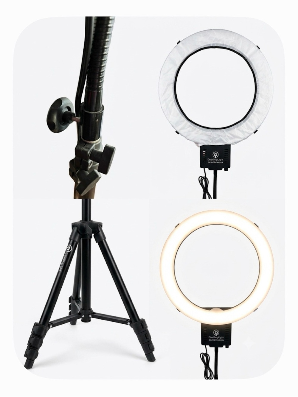 Diva Super Nova Ring Light Control Box in Black